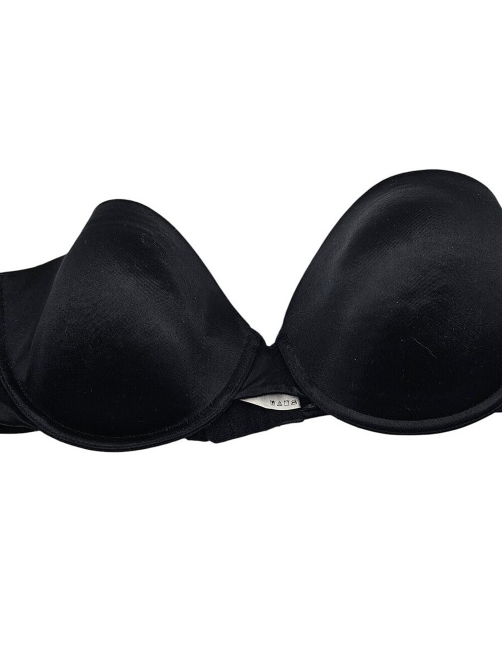 Maidenform Womens Sz 34D Lightly Lined Strapless T Shirt Bra Solid Black